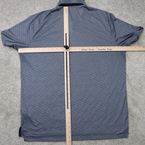 Nike Golf Michigan Polo Shirt Mens Large Blue Vapor Standard Fit S/S Dri-Fit - Picture 10 of 13